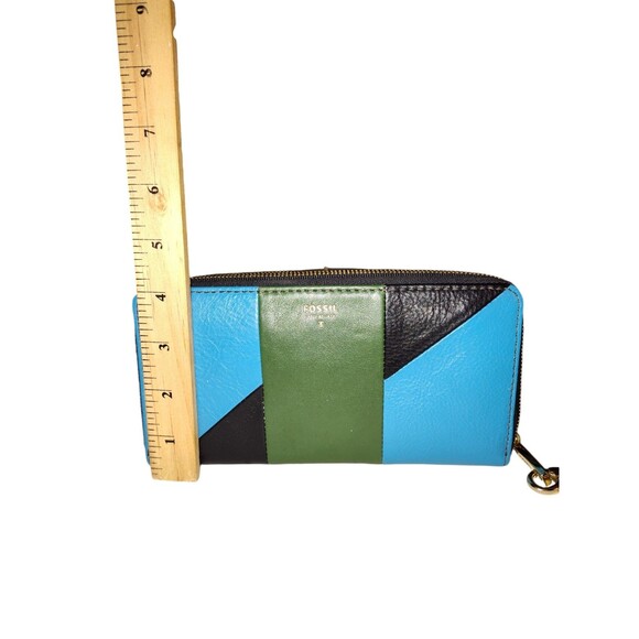 Fossil Leather Patchwork Wallet Wristlet   29 - Picture 8 of 12